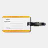 Kleurbier Bagagelabel (Achterkant horizontaal)