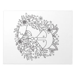 Kleurbladen voor kleine vossen notitieblok