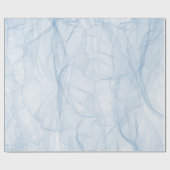 Kleurblauw moderne achtergrondkunst cadeaupapier (Vlak)
