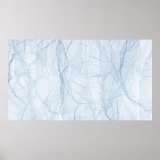 Kleurblauw moderne achtergrondkunst poster (Voorkant)