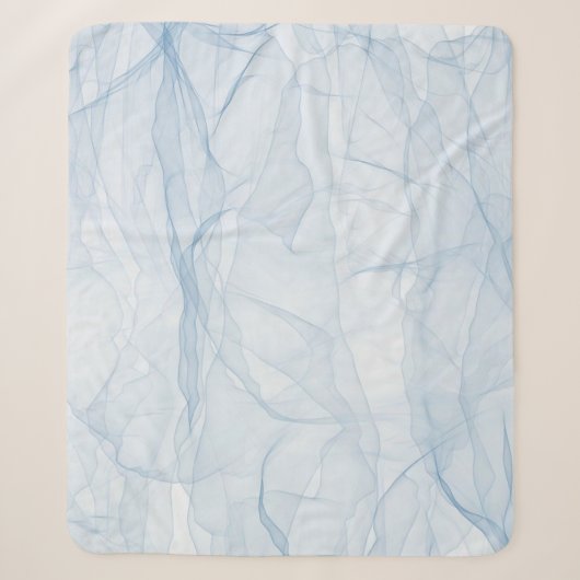 Kleurblauw moderne achtergrondkunst sherpa deken (Voorkant)
