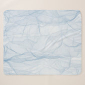 Kleurblauw moderne achtergrondkunst sherpa deken (Voorkant (horizontaal))
