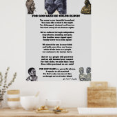 KLEURBLIND ZIJN VOOR poster VOOR GOEDERENZAKEN (Keuken)