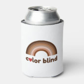 Kleurblinde liefdesregenboog blikjeskoeler (Blikje Voorkant)