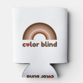 Kleurblinde liefdesregenboog blikjeskoeler (Achterkant)