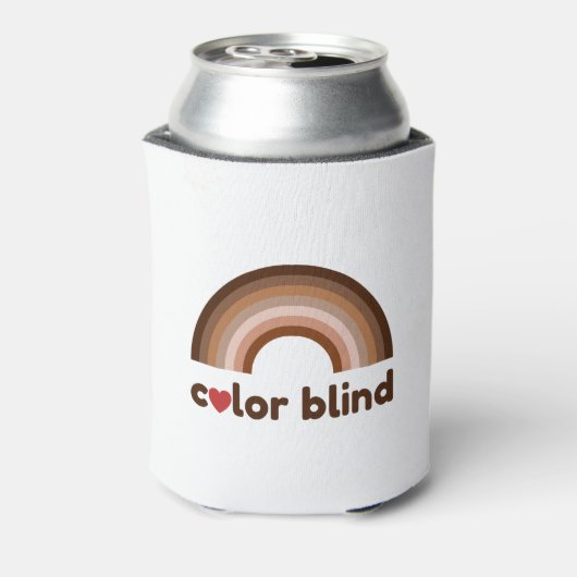 Kleurblinde liefdesregenboog blikjeskoeler (Blikje Achterkant)