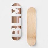 Kleurblinde liefdesregenboog BLM - skateboard (Voorkant)