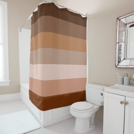 Kleurblinde liefdesregenboog - geen logo douchegordijn (In situ)