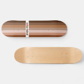 Kleurblinde liefdesregenboog persoonlijk skateboard (Horizontaal)