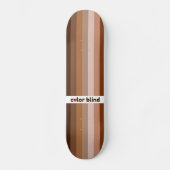 Kleurblinde liefdesregenboog persoonlijk skateboard (Voorkant)