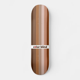 Kleurblinde liefdesregenboog persoonlijk skateboard