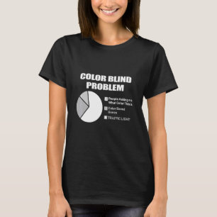 Kleurblinde problemen Kleurblinde persoon T-shirt