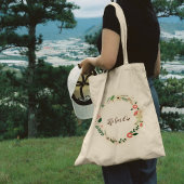 Kleurbloem met Canvas tas