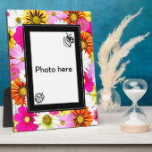 Kleurbloemen Kunst Fotoplaat (Zijkant)