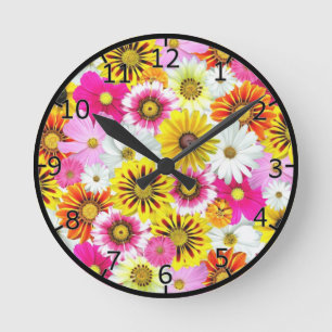 Kleurbloemen Kunst Ronde Klok