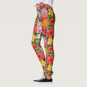 Kleurbloemkollage Leggings (Links)