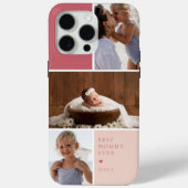 Kleurblok 3 Foto Collage | Beste Moeder Ooit Case-Mate iPhone Case (Achterkant)