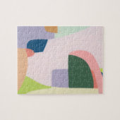 Kleurblok Abstract Kunst Uniek Kerstcadeau Legpuzzel (Horizontaal)