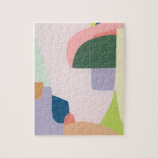 Kleurblok Abstract Kunst Uniek Kerstcadeau Legpuzzel (Verticaal)