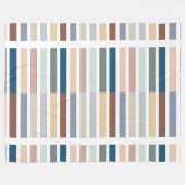 Kleurblok - Abstracte stripe aard - Multi-Color Bl Fleece Deken (Voorkant (Horizontaal))