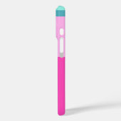 Kleurblok Art geometrische vormen Bright Turquoise Case-Mate iPhone Case (Achterkant / Links)