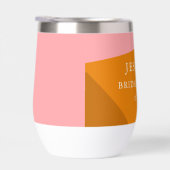 Kleurblok Bruiloftsshower met Vette Oranje Roze Kl (Rechts)
