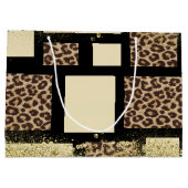 Kleurblok Cream Ivory Black & Leopard Cheetah Groot Cadeauzakje (Achterkant)