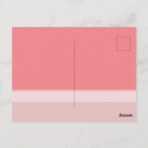 Kleurblok Drie Tinten Roze Save the Dates Postca Briefkaart