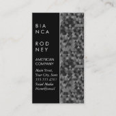 Kleurblok | Driehoekpatroon Visitekaartje (Voorkant)