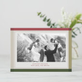 Kleurblok Foto Kerstkaart Kaart (Staand voorkant)