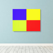 Kleurblok gestreept canvas (Insitu (Houten vloer))