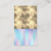 Kleurblok goud folie | Holografische gradiënt Visitekaartje (Achterkant)