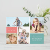 Kleurblok Grads Aankondiging door Origami Prints (Staand voorkant)