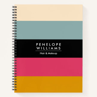Kleurblok Grdiente Stripes Palet Kleuren Notitieboek