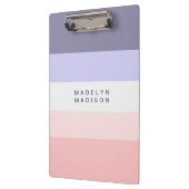 Kleurblok Horizontale band Peach & Paars Klembord (Links)