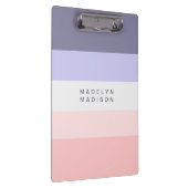 Kleurblok Horizontale band Peach & Paars Klembord (Rechts)