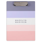 Kleurblok Horizontale band Peach & Paars Klembord (Voorkant)