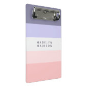 Kleurblok Horizontale band Peach & Paars Mini Klembord (Schuin)