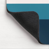 Kleurblok horizontale streep Monogram Muis Muismat (Hoek)