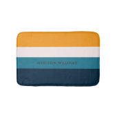 Kleurblok Horizontale Stripe Minimale Bath Mat (Voorkant)