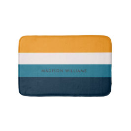 Kleurblok Horizontale Stripe Minimale Bath Mat