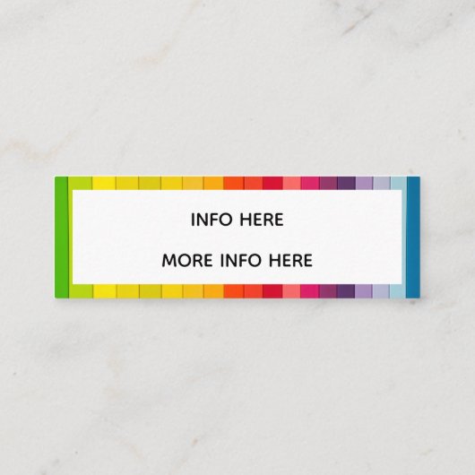 Kleurblok-instapstrips Mini Visitekaartje (Achterkant)
