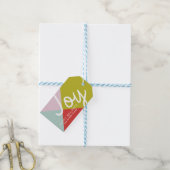 Kleurblok Joy Cadeaulabel (Met Touw)
