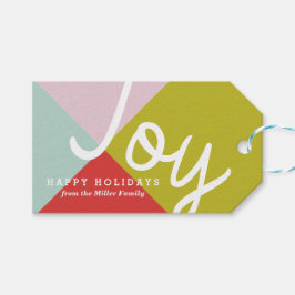 Kleurblok Joy Cadeaulabel