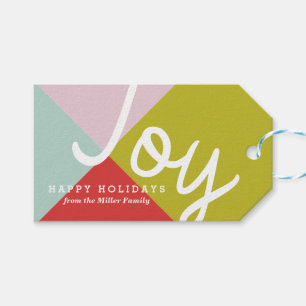 Kleurblok Joy Cadeaulabel