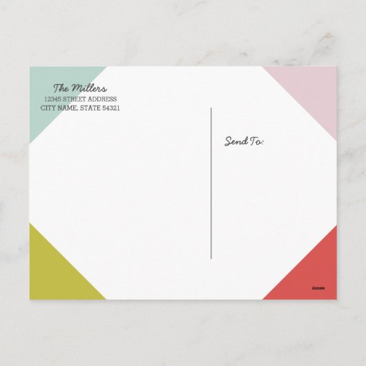 Kleurblok Joy Feestdagenkaart (Achterkant)