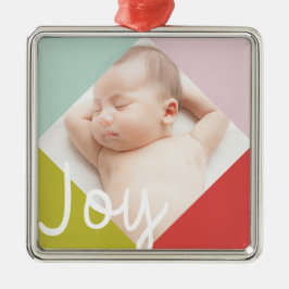Kleurblok Joy Metalen Ornament
