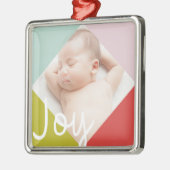 Kleurblok Joy Metalen Ornament (Links)