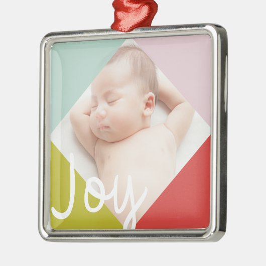 Kleurblok Joy Metalen Ornament (Links)