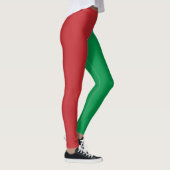 Kleurblok Kerst Elf Feest Leggings (Rechts)